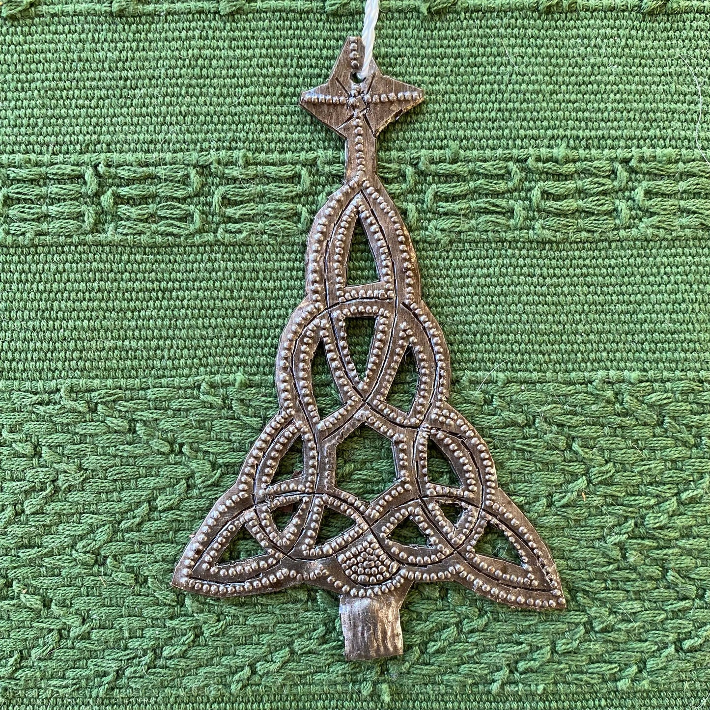 Tree Ornamenta, Hand tooled detail, 3" x 4" $3.25ea.