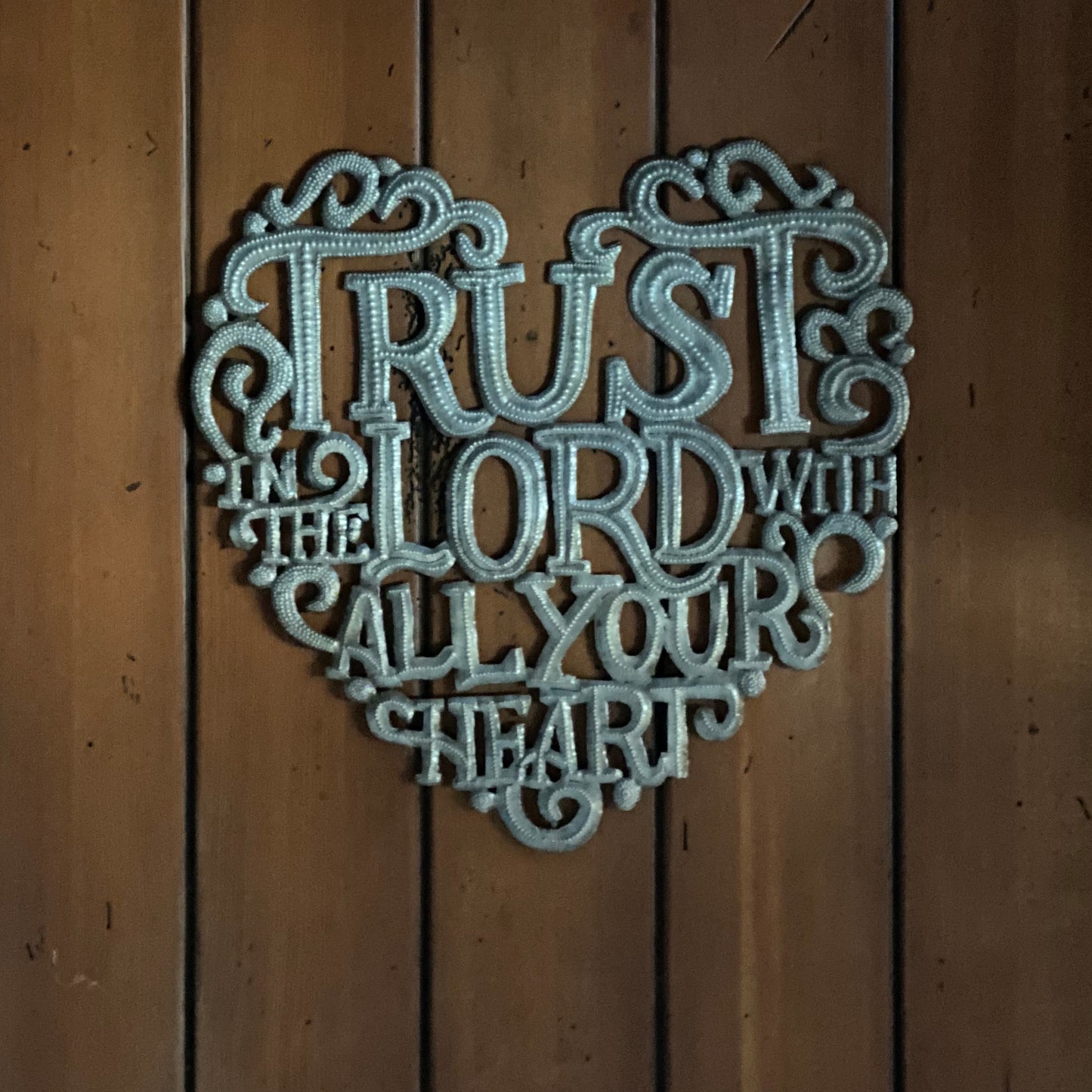 Trust in the Lord with all your Heart Wall Hanging Plaque