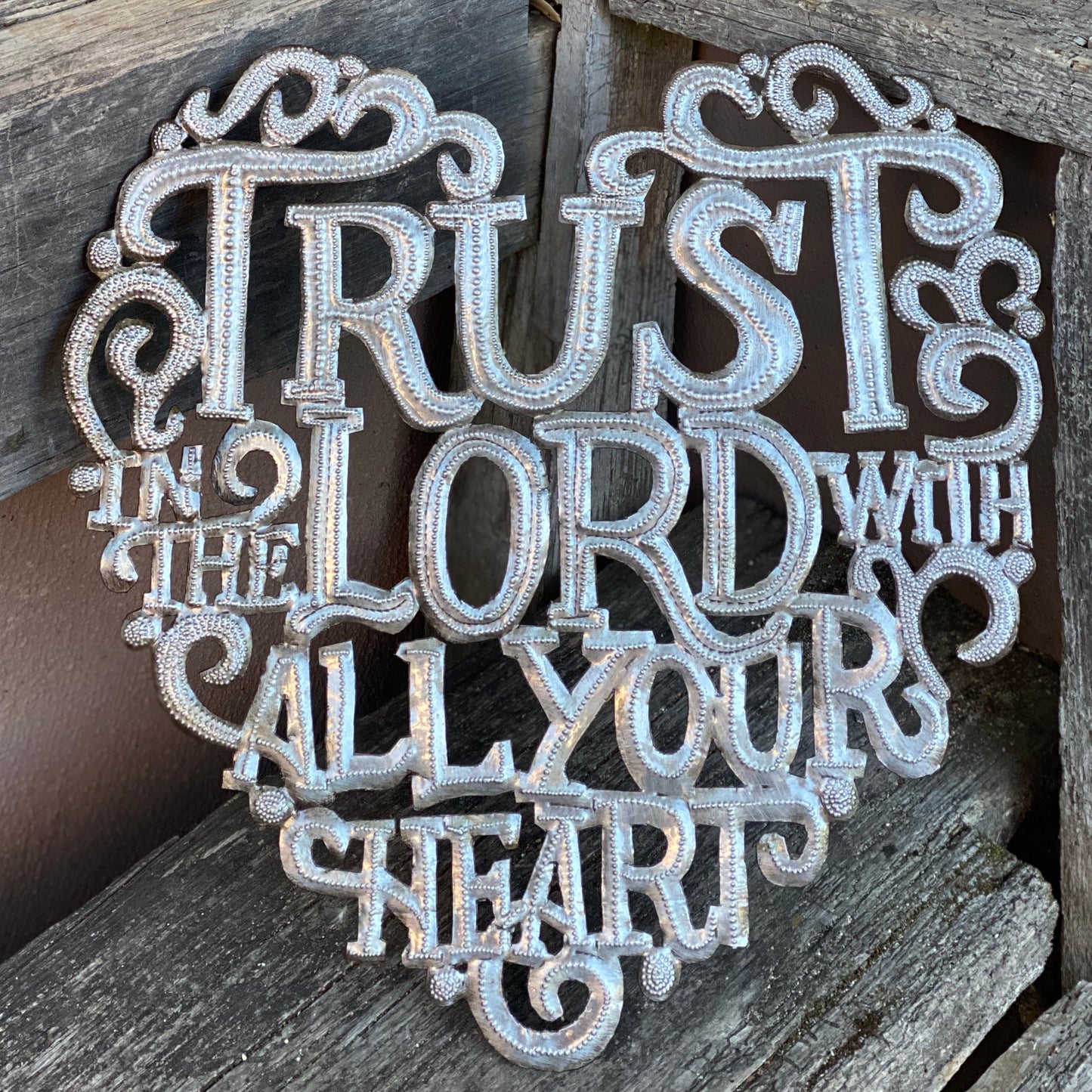 Trust in the Lord with all your Heart Wall Hanging Plaque