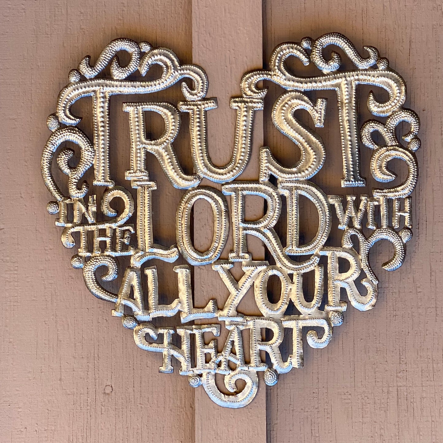 Trust in the Lord with all your Heart Wall Hanging Plaque