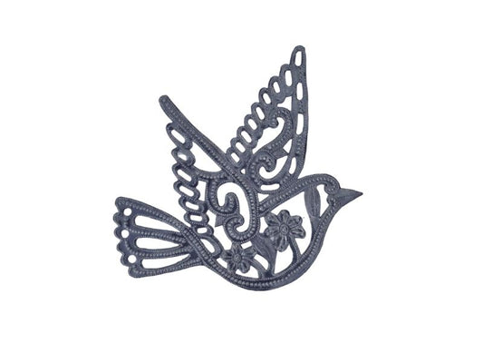 Hand Cut Dove of Peace, Fair Trade Haitian Metal Art 7"x6.5" Decorative Ornamental Bird