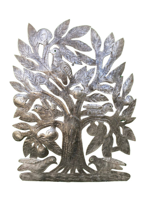 Haitian Metal Tree of Life, Primitive Style, Handmade, Indoor Outdoor Home Decor