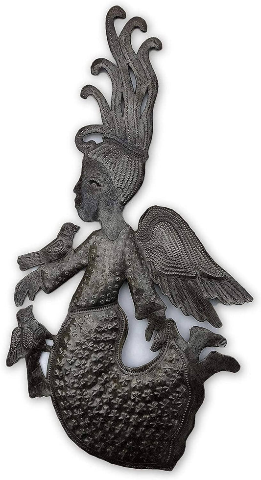 Small Fluttering Spirit Angel, Haiti Metal Art 9" x16"