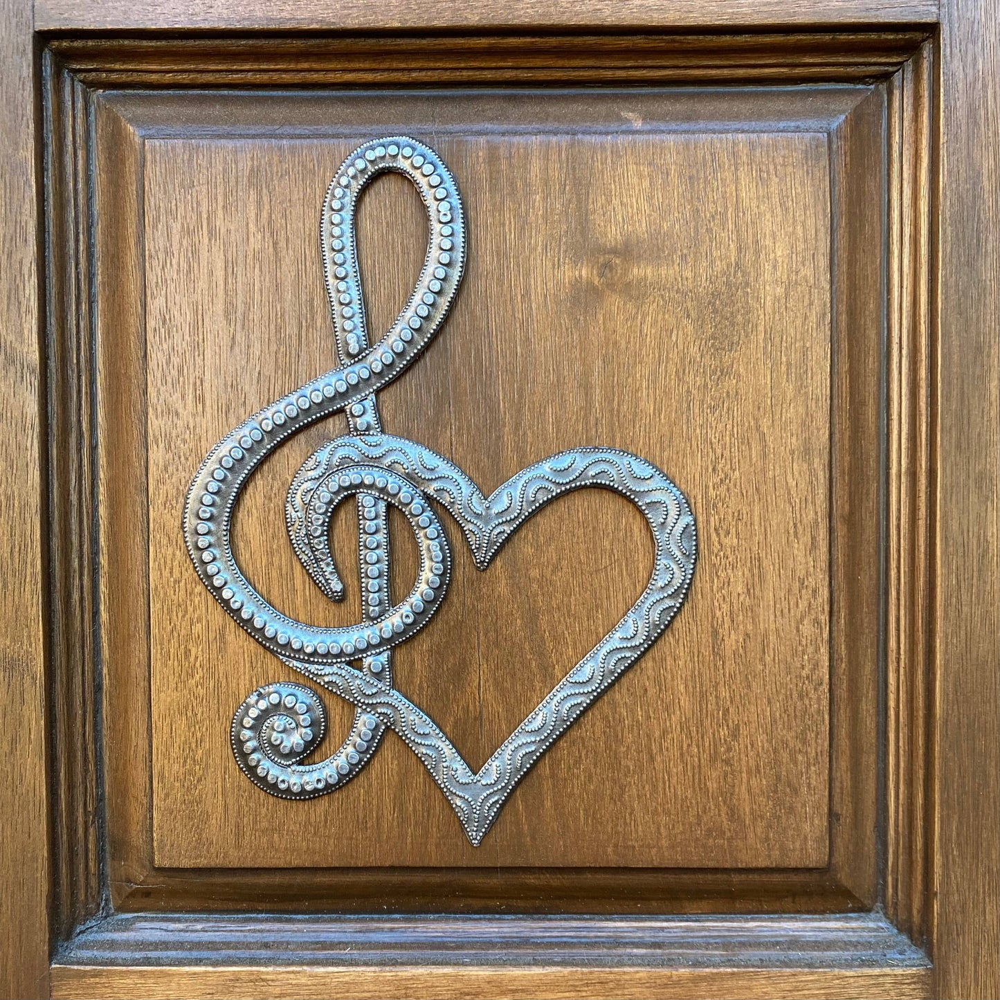 Heart Metal Music Wall Art, Fair Trade Haiti, Handmade