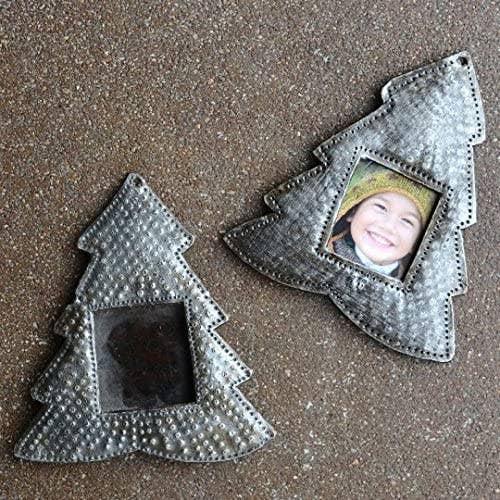 Set/2 Picture Frame, Christmas Ornament 4"x4.5" $5.50 ea.