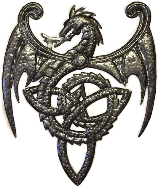 14.5" x 17" Dragon, Metal Art, Mythical, Celtic, and Gothic