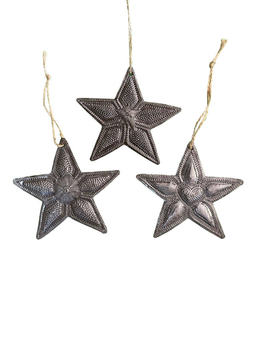 Christmas Tree Ornaments, Star, $3.25 ea. set of 3, 4.5"