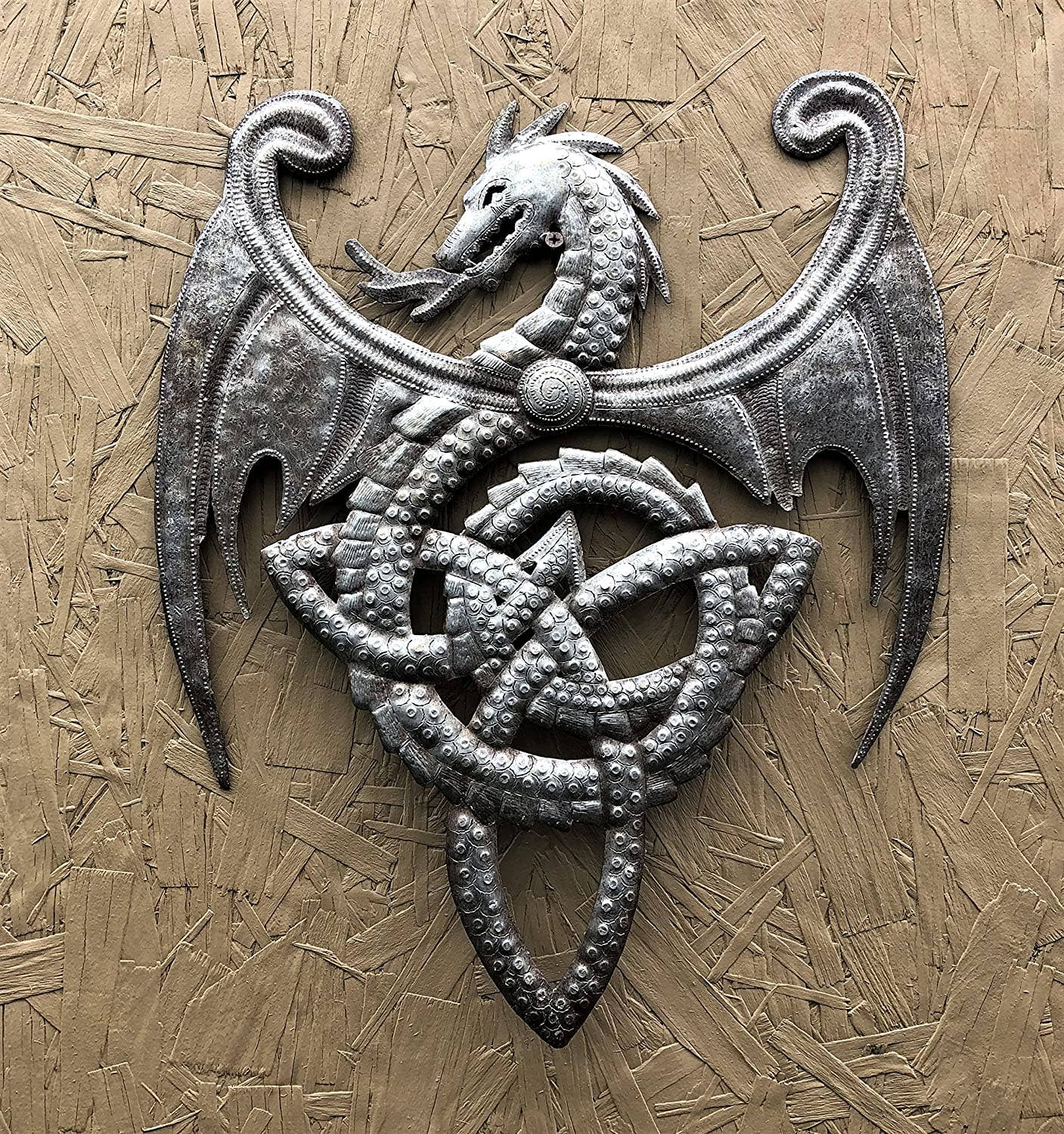 14.5" x 17" Dragon, Metal Art, Mythical, Celtic, and Gothic