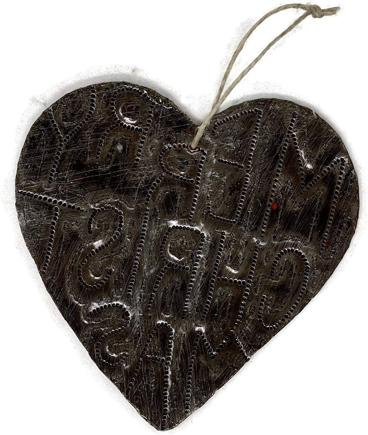 Ornament, Decor Collection, Merry Christmas Heart 4.25"x4.5"