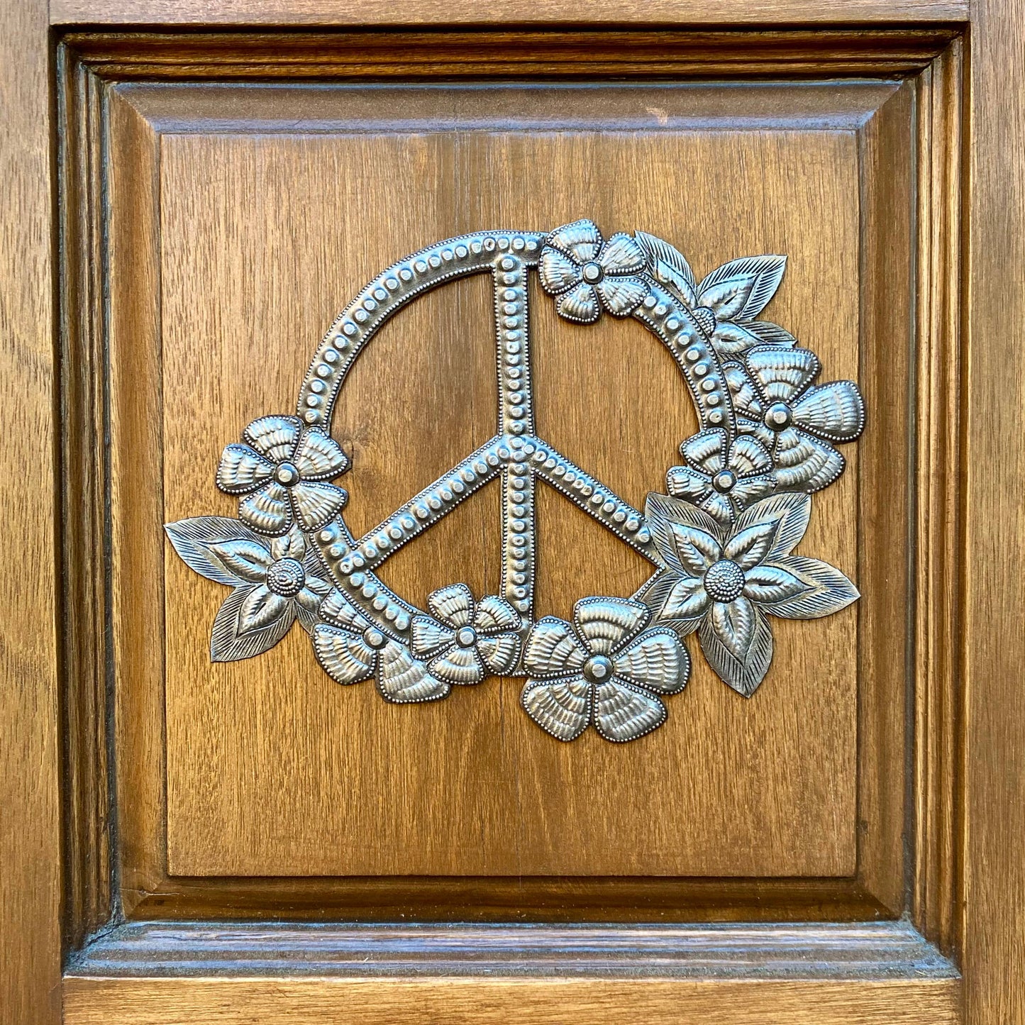 Peace and Flowers, Haiti Fair Trade, Metal Wall Art